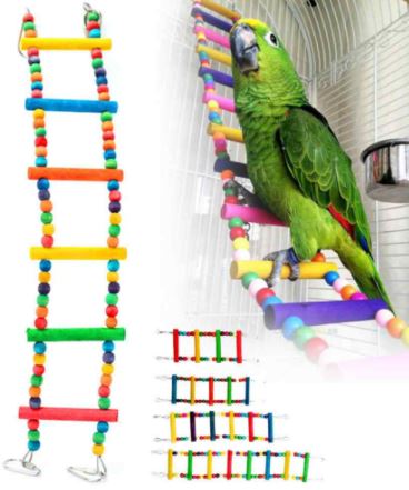 escaleras multifuncionales para loros, juguetes escaleras para entretenimiento de tu loro mascota